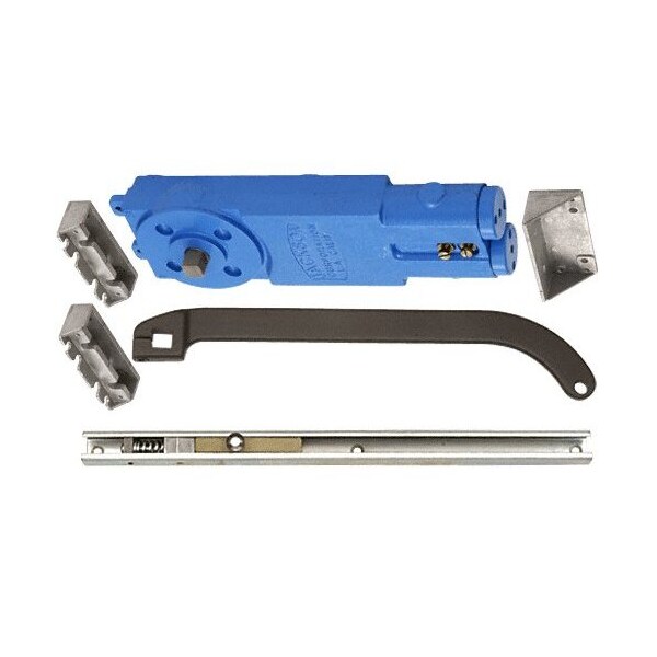 Dark Bronze Adjustable Spring Power Multi Size 90DegHold Open Overhead Concealed Closer W/ 'U' Offs
